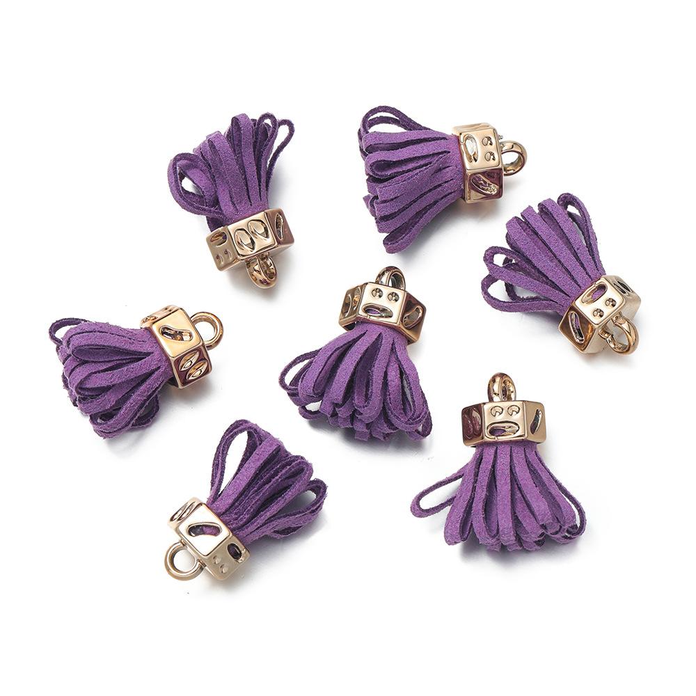 10pcs DIY Jewelry Leather Velvet Small Fringed Earrings Hair Accessories