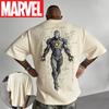 Marvel Origineel 2026 Nieuw T-shirt Retro Superheld Zwart Iron Man Stripboek Print Grote Maat Heren Trui met Capuchon Losse Thermische Top