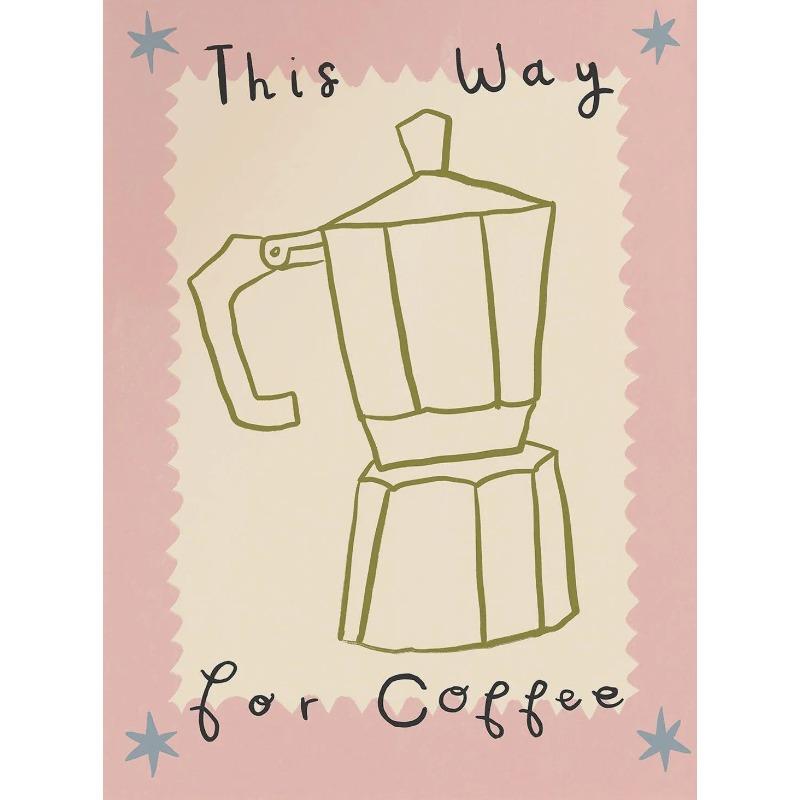 Retro Kitchen Coffee Latte Cocktail Fashion Posters Minimalist Wall Art Print Canvas Painting for Living Room Modern Home Decor