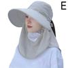 Summer Quick Dryng UV Protection Sun Visor Face Neck Cover Outdoor Fishing Cycling Hiking Wide Brim Shawl Sunscreen Ponytail Cap