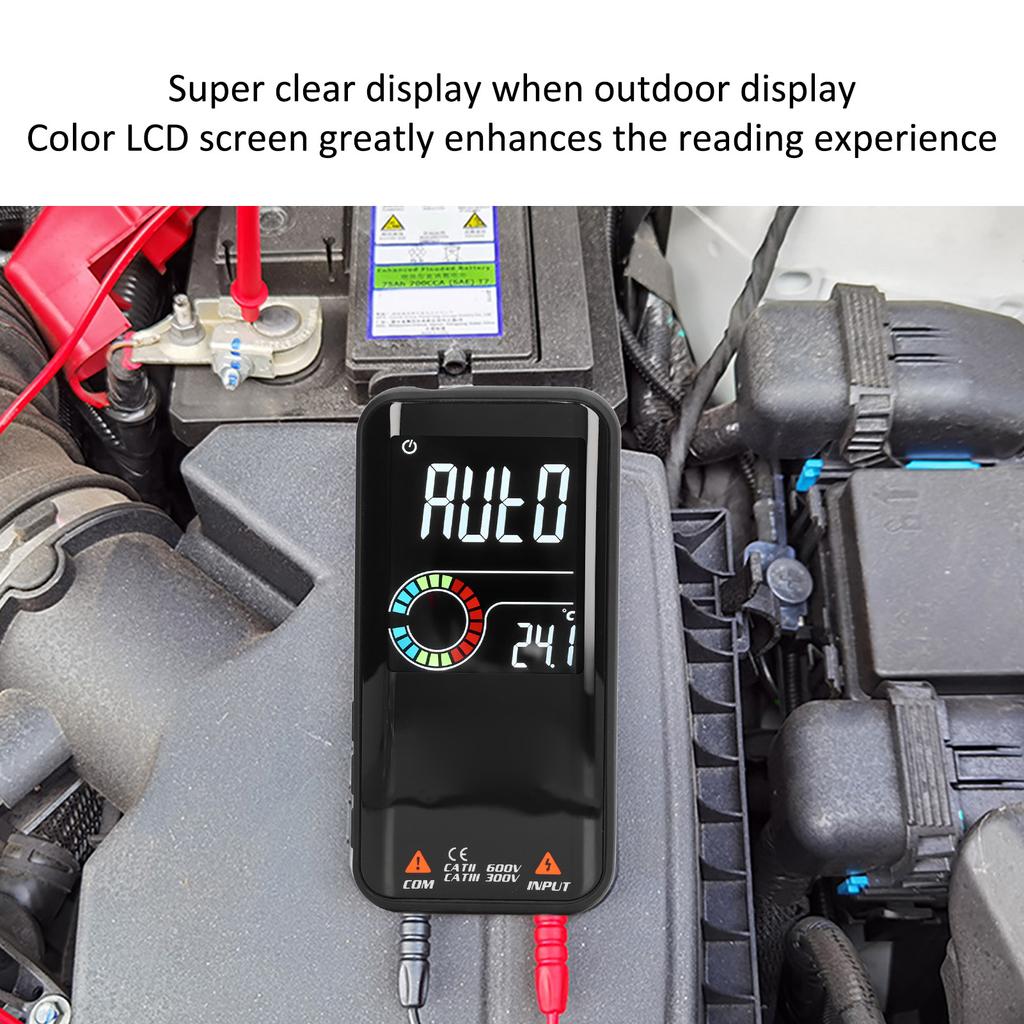 Color LCD Multimeter Rechargeable Digital Multimeter Auto Ranging High Accuracy AC Voltage Meter with Color LCD Screen
