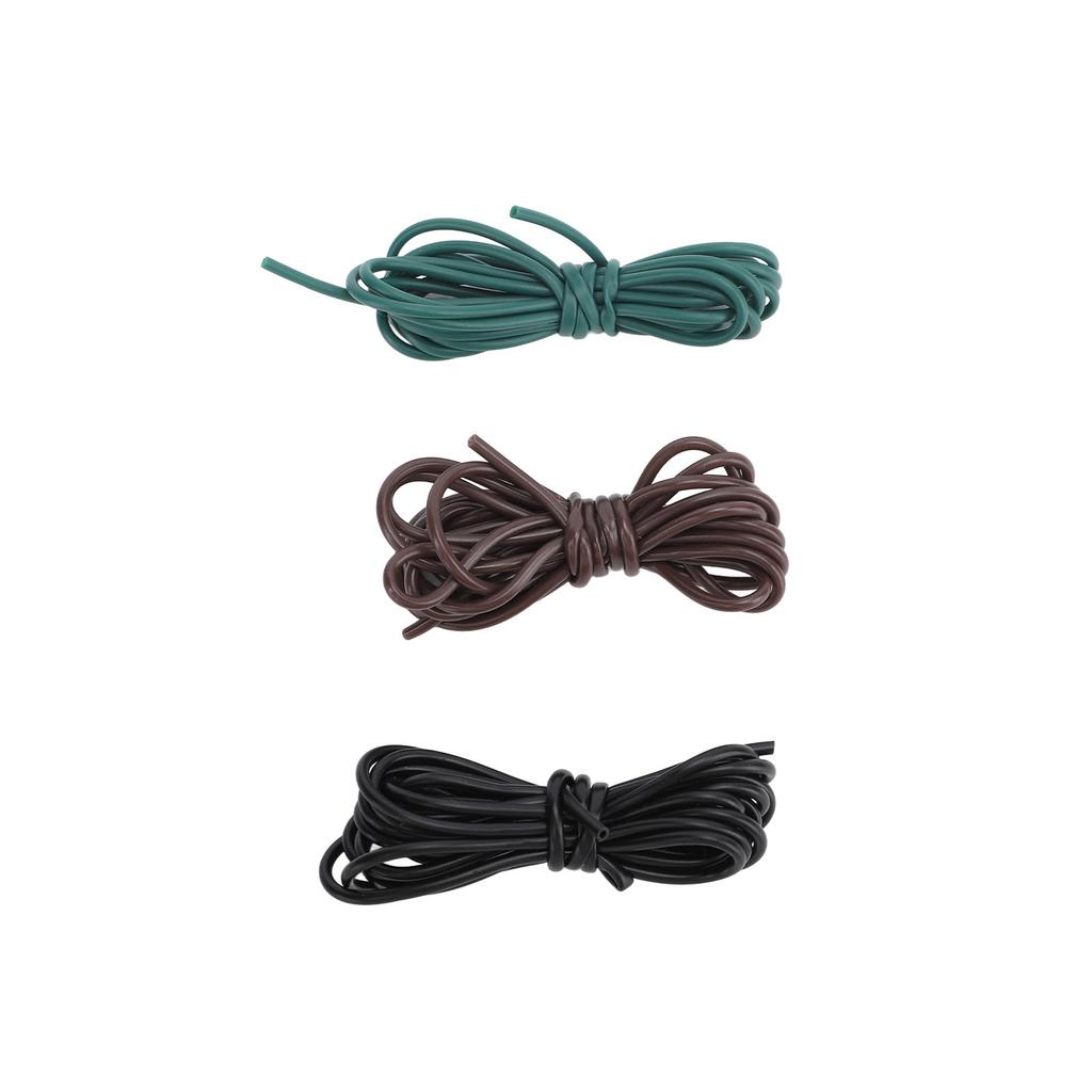 3Pcs Carp Fishing Line Sleeve European Style Rubber Rig Tube Sleeve Bite and Wrap Resistant Bait Fishing Tackle