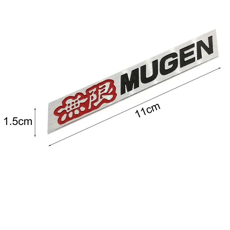 Neues 3D Aluminium Mugen Emblem Chrom Heckemblem Auto Kofferraum Aufkleber Auto Styling Für Honda Civic Accord CRV Fit