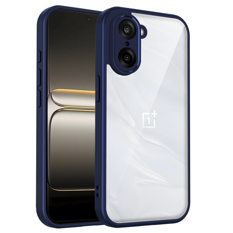 OnePlus Nord CE5 CPH2719 Case Shockproof Silicone TPU Bumper with Clear Back Hard Cover Phone Case for OnePlus Nord CE 5 CPH2719