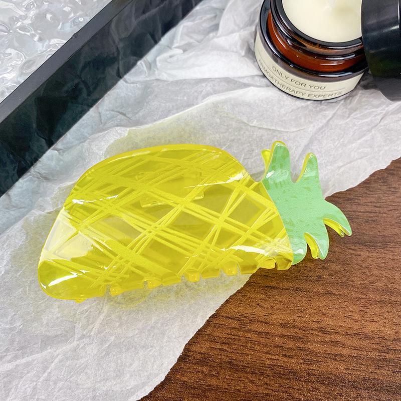Pinza para el pelo de fresa de acetato Serie de frutas de personalidad Pinza Pinza para el pelo de sandía Accesorios para el pelo Pinzas de cereza Pinzas para el pelo de mujer