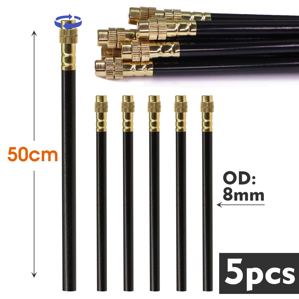 3-way 20/30/50cm Misting Nozzle 360° Bend Atomizer Sprayer Slip Lock Quick Connect 3/8" 9/12mm Garden Irrigation Cooling System