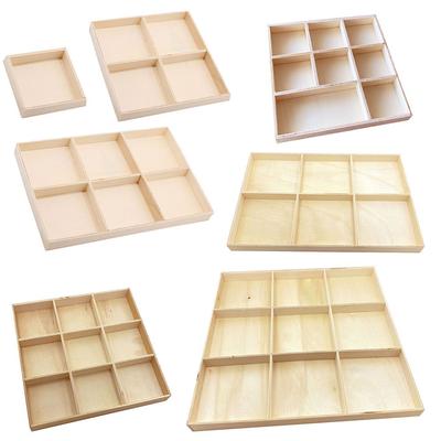 Tool Storage Plant Pot Stand Jewelry Display Pallet Flowerpot Wood Tray Storage Wooden Box Bonsai Holder Desktop Organizer