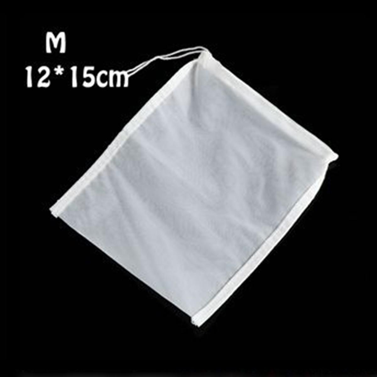 

Nylon 200mesh Almond Nut Soy Milk Cheesecloth Food Grade Strainer Bag Filter Colander 12cm*15cm