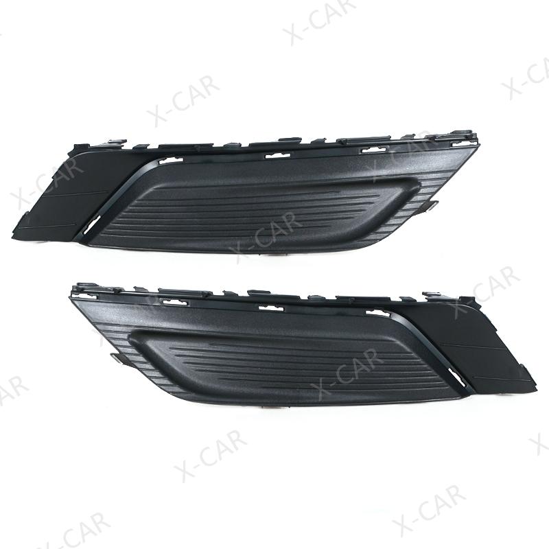 For Ford Fusion 2017 2018 Front Bumper DRL Daytime Light Fog Lamp Trim Cover Frame Grille Cap Hood