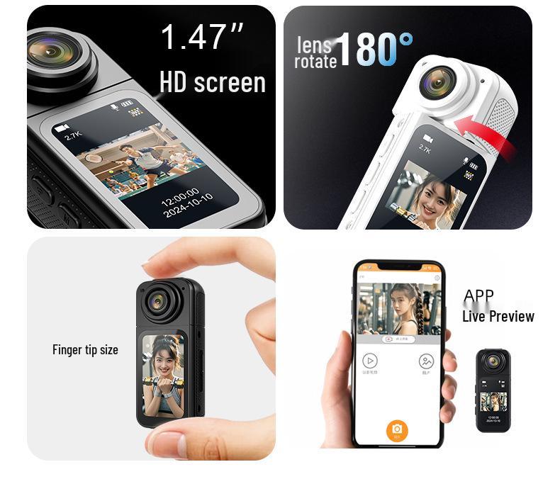 HD Magnetic Thumb Sports Camera with Ultra-Long Battery Life for Outdoor Cycling