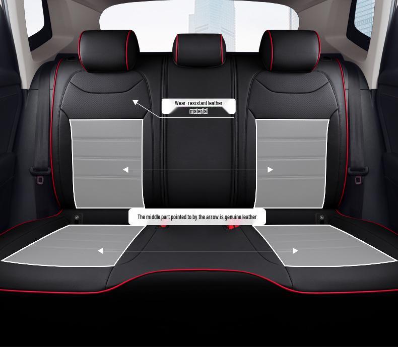 Volkswagen Tharu Four-Season Universal Leather Seat Covers - Wear-Resistant, Full Coverage for 5-Seaters