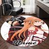 Personalized S-Sword Art Online Round Chair Office Rug - Perfect for Mat, Office Chair & More - Ideal Gift for Birthdays and Holidays