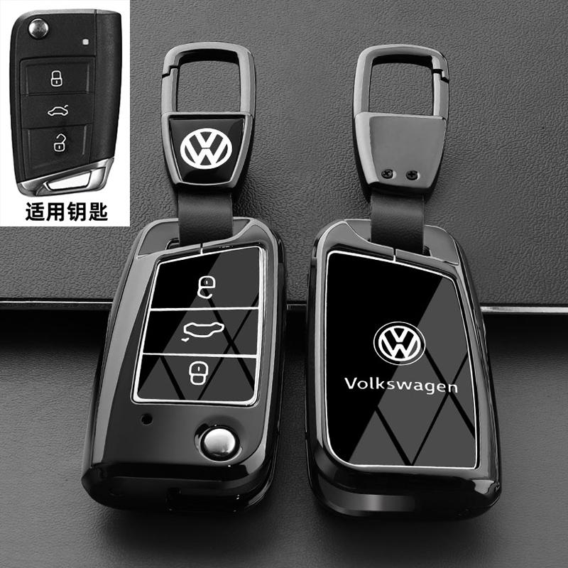 2026 Hot For VW VOLKSWAGEN Car Key Case Cover Shell For VW Volkswagen Golf 7 MK7 Tiguan MK2 For SEAT Ateca Leon FR 2 Ibiza For S