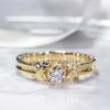 European and American Light Luxury and Beautiful Personality Trendy Round Design Ring, Wrapped and Crossed Marriage Proposal Fat Square Ring Woman
