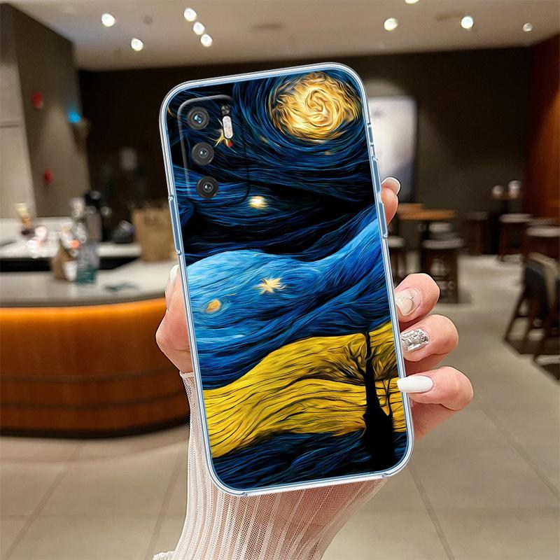 RE55 Starry Night Van Gogh Painting Phone Case for Motorola Moto Edge 20 30 40 50 S30 Fusion Ultra Pro Neo Lite + G200 G23