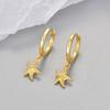 925 Silver Earrings For Women Trendy Heart Star Zircon Earring Jewelry Prevent Allergy Party Accessories Gift