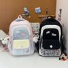 Schoolbagins College Style Cute Versatile Backpack Middle School Student School Bag Female Large Capacity Elementary School Student Burden Reduction 