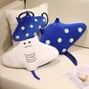 Cartoon Fish Manta Ray Plush Toy Kawaii Devil Rajiformes Cute Mobulidae Plushies Pillow Stuffed Soft Marine Life Dolls Gifts