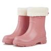Women's Mid-calf Rain Boots Outdoor Fashionable Non-slip And Comfortable Can Be Added With Cotton To Keep Warm In Autumn Winter