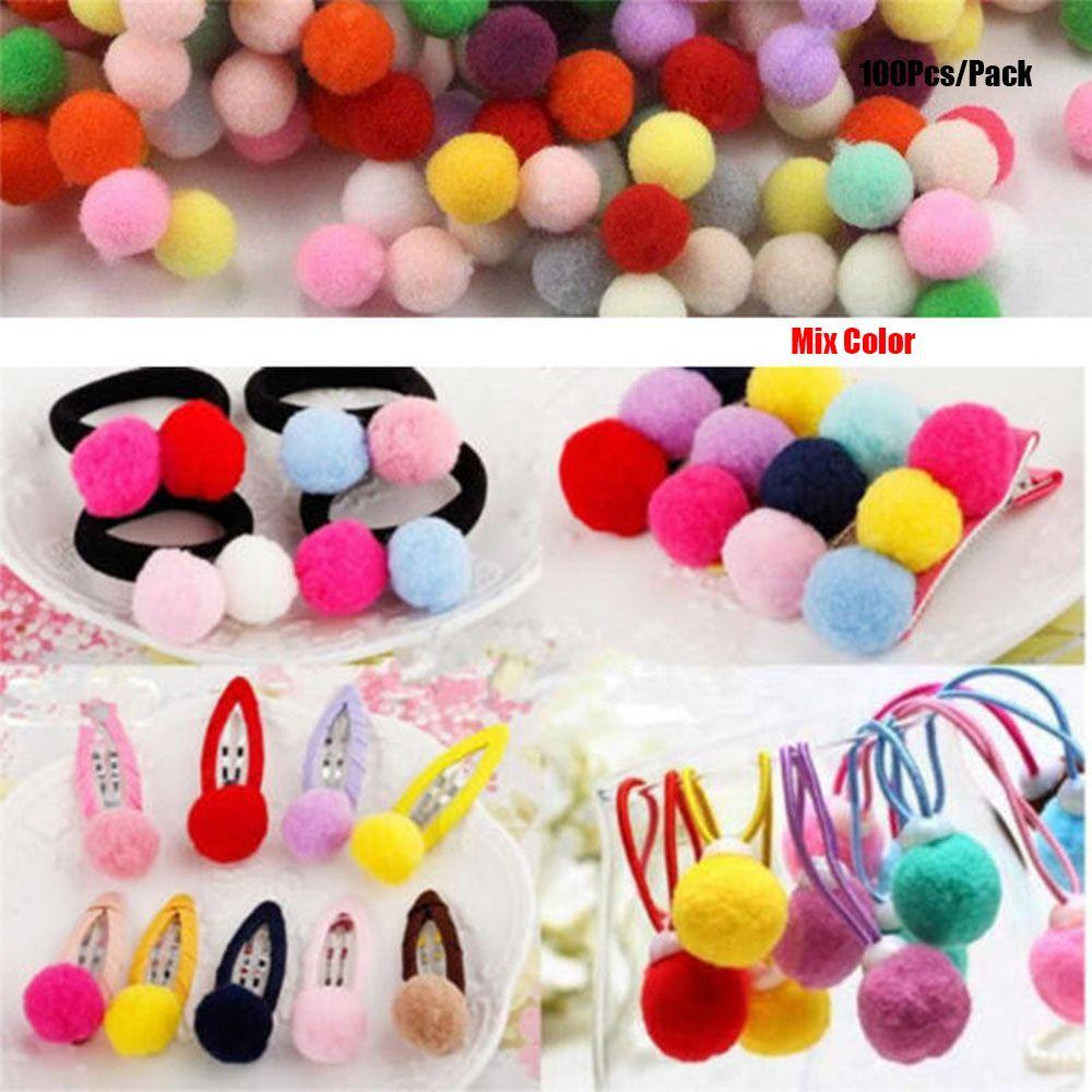 Fest Festival Mjuka Fluffiga Bollar DIY Sömnad Hantverk Fluffiga Pompoms Dekorationer Plysch Hantverk Pompoms