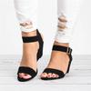 Women's Sandals Fish-mouthed Open-toe, One-line Shoes Buckle Shoes,Height-increasing Wedge Heel Sandals