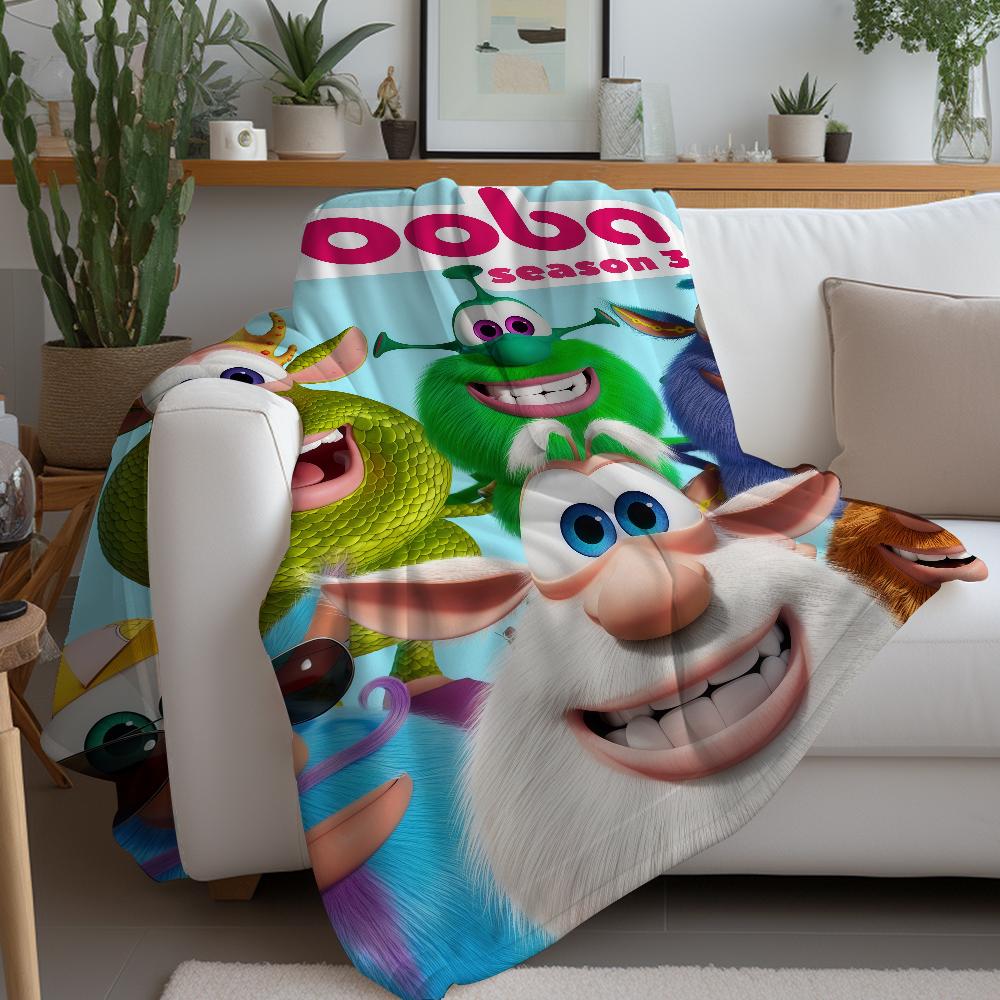 Cartoon Anime B-Booba Decke Warm Und Weich Geeignet Für Schlafzimmer Wohnzimmer Sofabett Büro Reise Camping