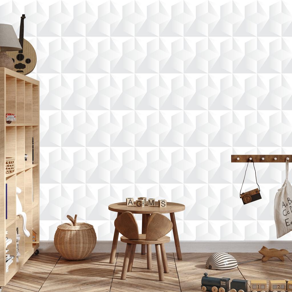 Geometric and Cube Wallpaper for Living Room and Bedroom 50x1000