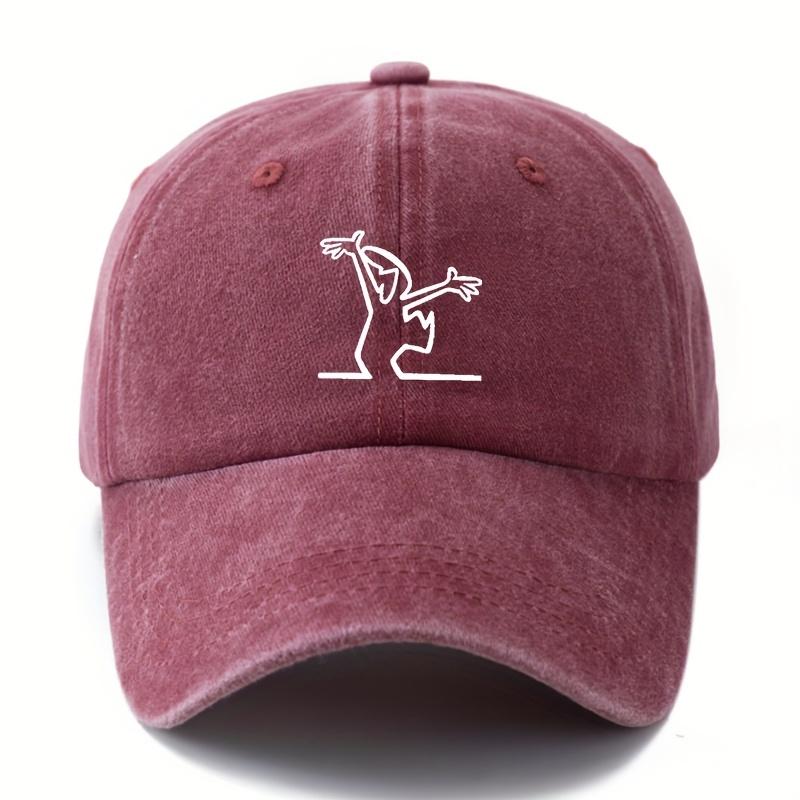Unisex Fashionable and Versatile Printed Cartoon Character Baseball Cap Outdoor Lightweight Curved Brim Truck Driver Baseball Cap