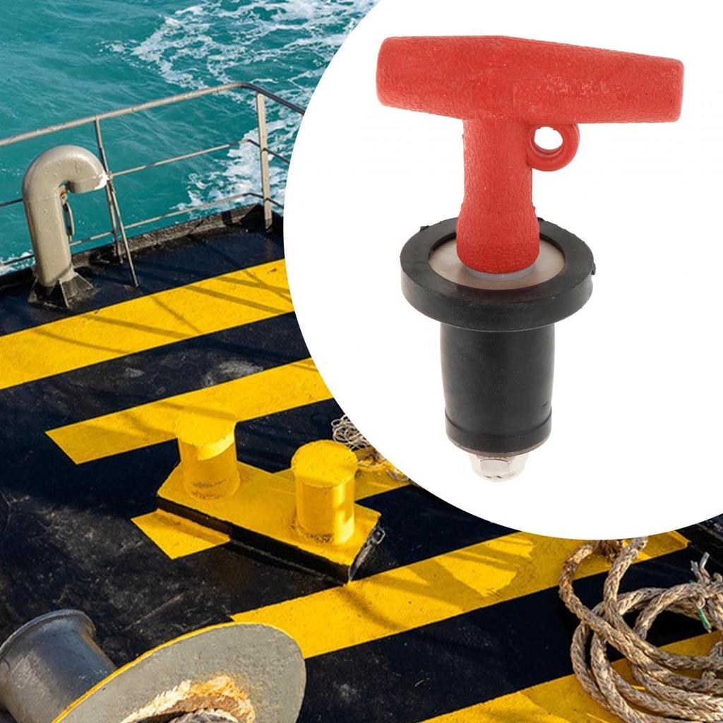 Tapón de drenaje de compresión para barco, manija en T, tubería, plomería, tapón de drenaje, expansión de goma