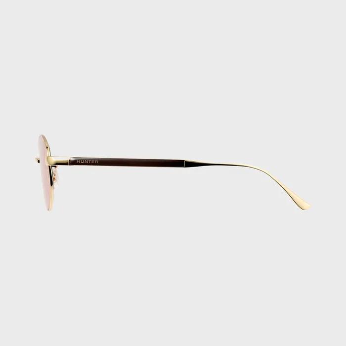 HUNTER_[WOMAN] Round Vintage Titanium Sunglasses - Orange HTB26