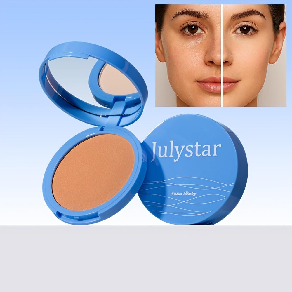 JULYSTAR Matte Face Setting Powder Oil-control Lightweight Radiant Foundation Pressed Powder Face Full Coverage Makeup Cosmetic