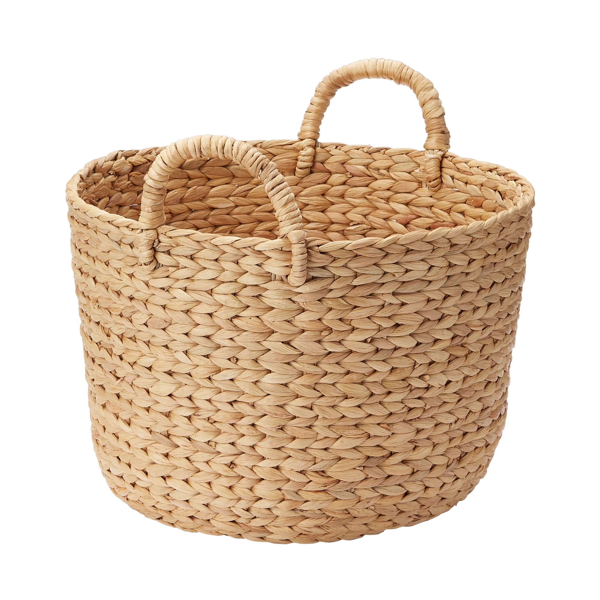 

MUJI Round Basket with Handle Small Diameter 37 x Height 26cm Water Hyacinth 12057925