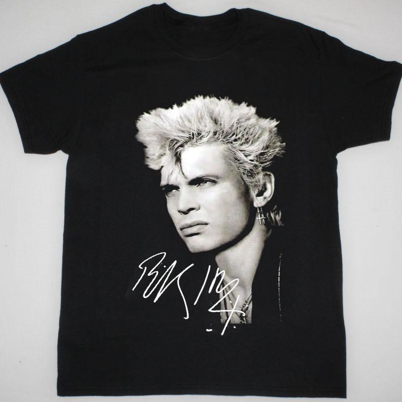 

Billy Idol Signature Music Gift for Fan Black tShirt All Size S345XL Unisex T-Shirt XXXXL