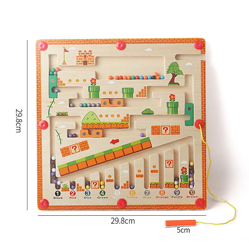

Magnetic Wooden Maze: Children s Number, Logic, and Cognition Toy