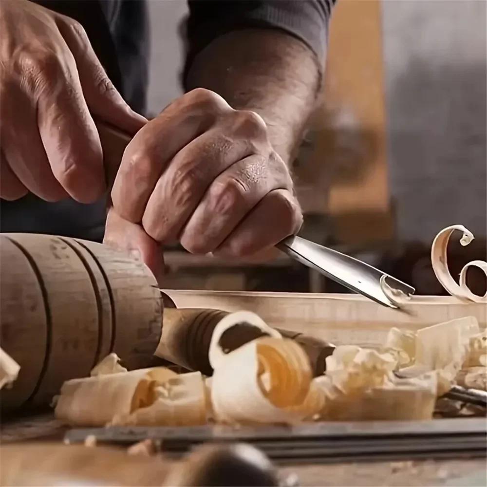 Wood Carving Hand Chisel 12PCS/Set Woodworking Lathe Gouges Tools Woodcarving Tools Set Carved Chisel Carving Knife Set