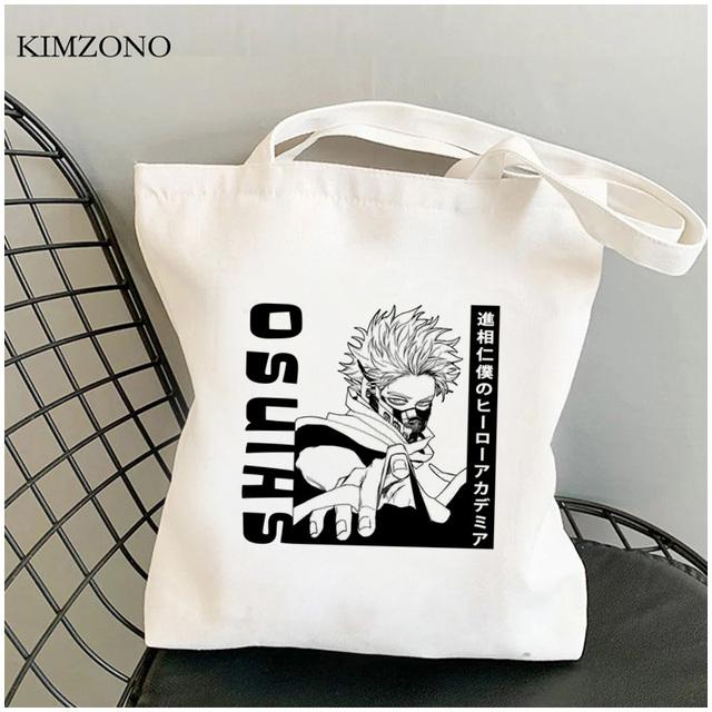 My Hero Academia Shopping Bag Reusable Shopper Bolsa Bolsas De Tela Shopper Tote Bag Shoping String Sac Cabas Grab