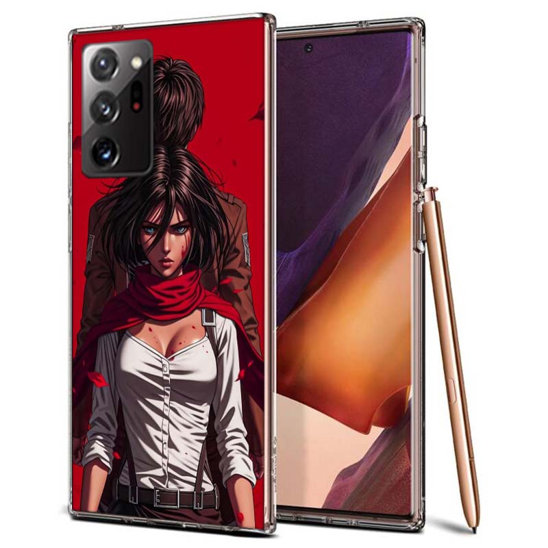 Character MIKASA Phone Case for Samsung A55 A35 A25 A15 A07 A05S A16 A17 A26 A36 A37 A56 A57 Galaxy Note 20 10 A50S A71 A51 A31