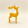 Home Display Deer Figurine 3D Shelf Accent for Desk Christmas Winter Styling with Scandinavian Look Single Piece