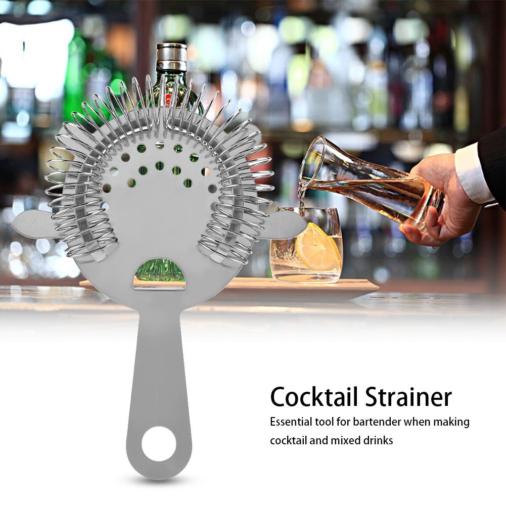 

Stainless Steel Cocktail Drinks Drainer Filter Beverage Filtering Tool for Bar Restaurant Home