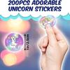 500Pcs Roll Purple Cute Horse Teacher Reward Sticker Fun Motivation Sticker Teacher Student Stationery Stickers