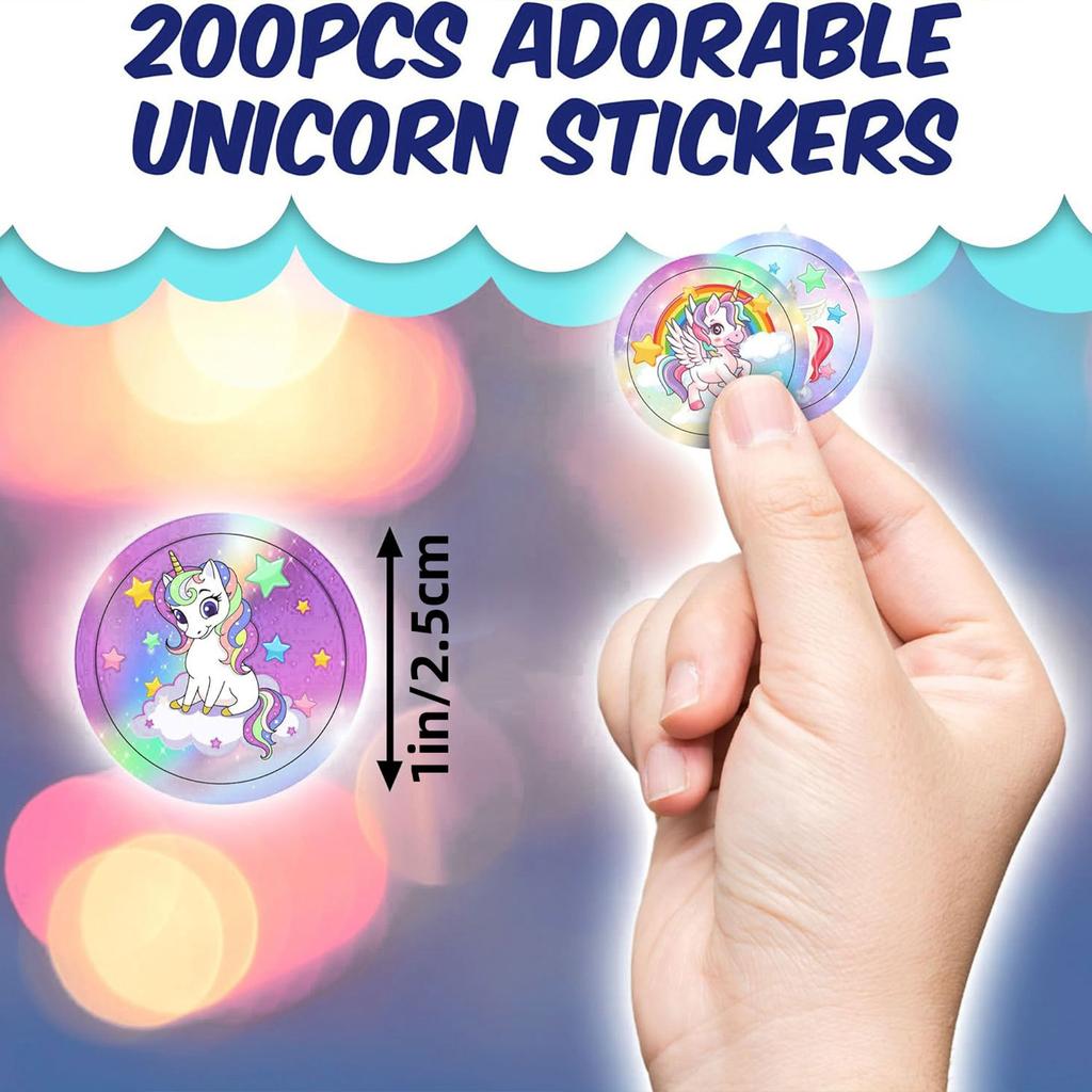 500Pcs Roll Purple Cute Horse Teacher Reward Sticker Fun Motivation Sticker Teacher Student Stationery Stickers