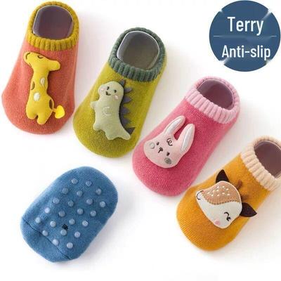 Autumn & Winter Non-Slip Animal Cartoon Baby Cotton Socks