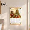 Monthly Event Tracker 2027 Faux Diamond Art Painting Wall Calendar, Jan. - Dec. Functional Decoration 12 Planner, Canvas Artwork for Home Room Office