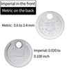 Spark Plug Gap Gauge Tool Measurement Coin-type 0.6-2.4mm Range Spark Plug Gage Gap Measuring Tools Feeler