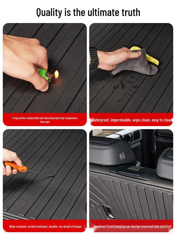 Leopard 5 & 8 TPE Trunk Mat: Waterproof, Full-Coverage Interior Protection by Peihui