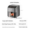 Midea 5.3L Smart Touch Air Fryer Oven Steamer CN Plug (adapter Included)