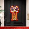 Chinese Lion Dance 3D Rotating God of Wealth Sticker for Home Decoration and Abundant Harvest