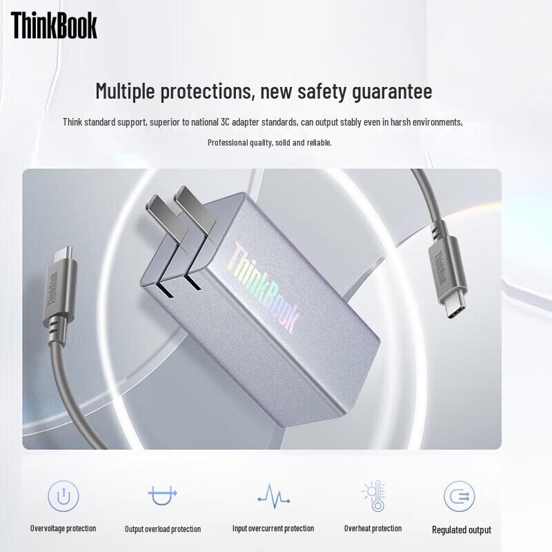 Lenovo ThinkBook 65W GaN Dual-Port Lipstick Charger