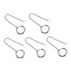 NOLITOY Loss Prevention Earring Titanium Durable and Earphone Earphone Ear Hook Type 5-Pack Straps, Steel, Tarnish-Resistant, Holder, Accessories,