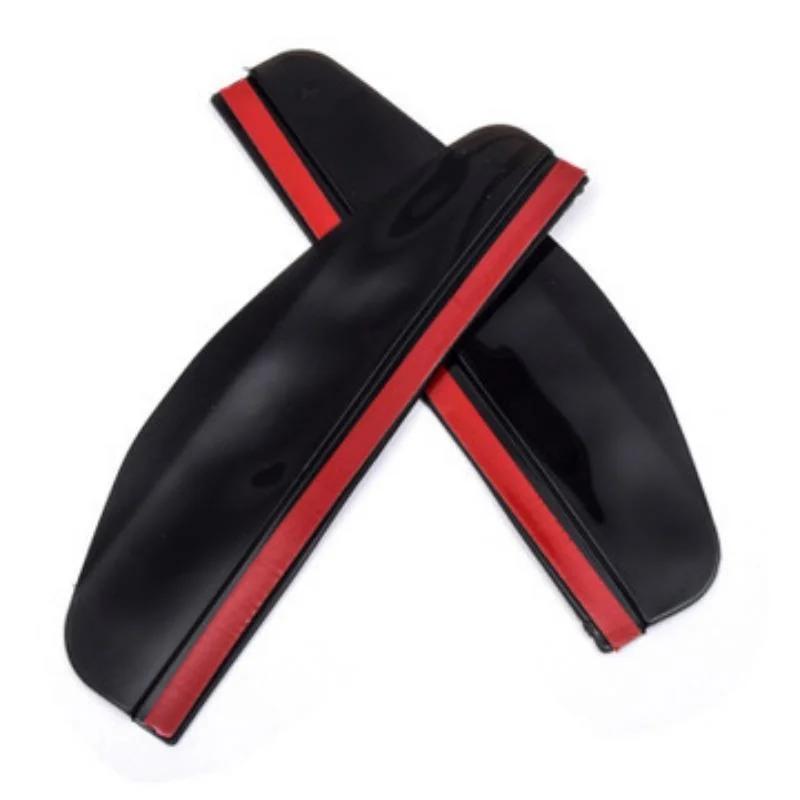 

2PCS Car Rear View Mirror Rain Visor Guard Side Mirror Rain Eyebrow Universal Waterproof Auto Smoke Guard чёрный